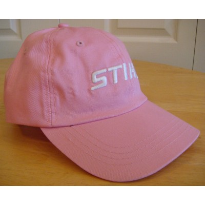 Stihl 's Pink Fabric Hat / Cap with Embroidered White Logo and Metal Clasp  eb-72994498